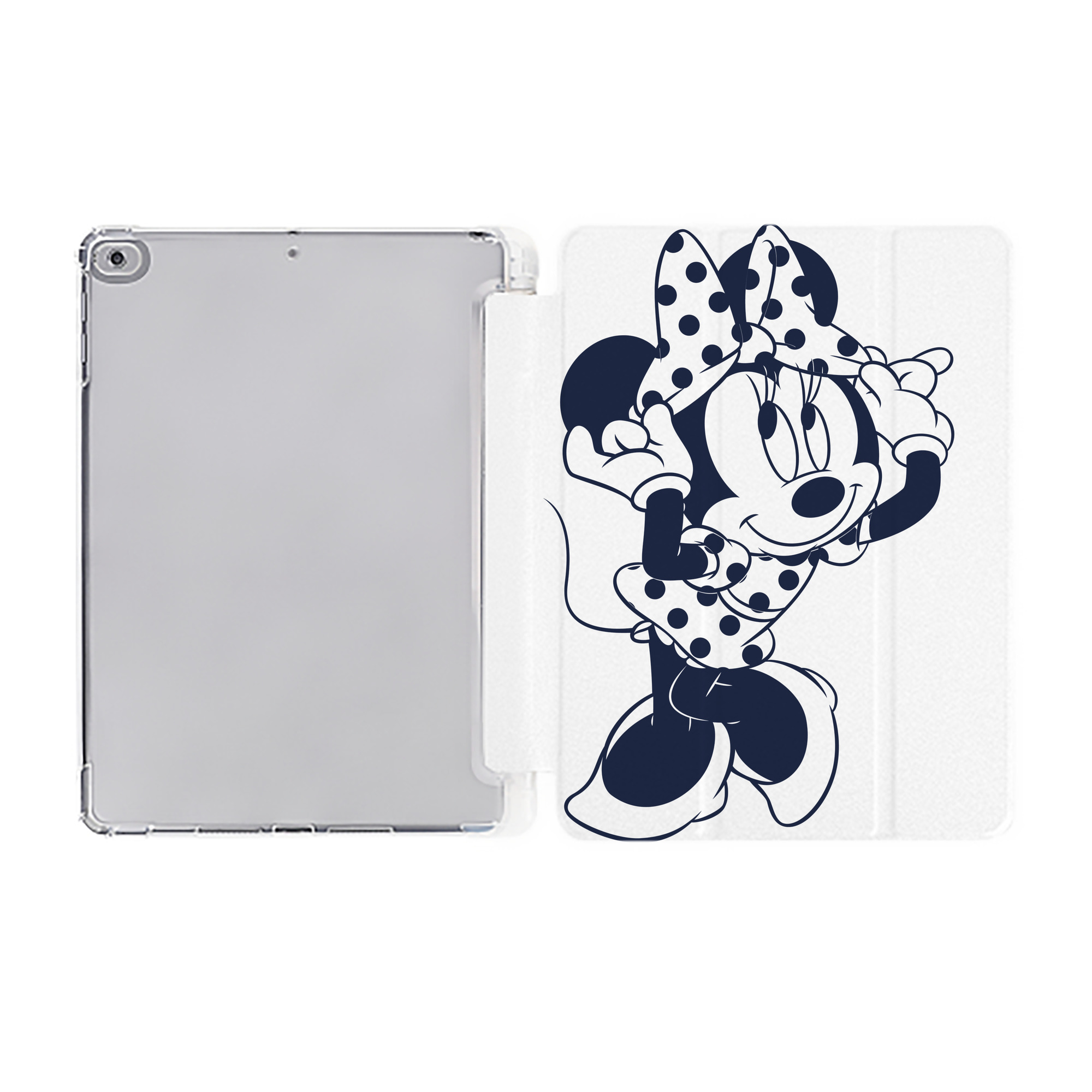 （画像用） ミッキーマウス Mickey Mouse IPad ケース ペン収納付き 三つ折りスタンド PUレザー×シリコン 対応機種9.5/10.5/10.9インチ